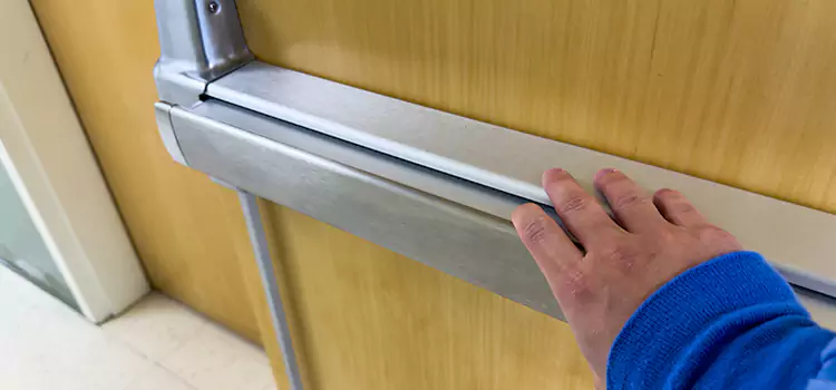 Installing a Push Bar on a Door Coconut Creek